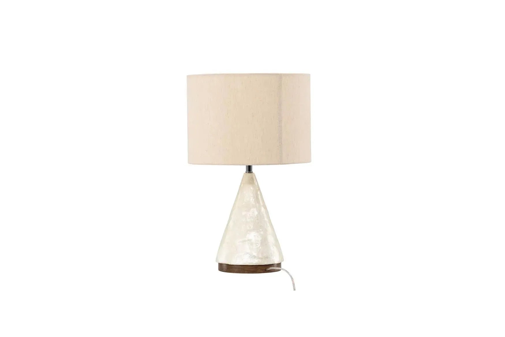 Donsö Tischleuchte ⌀35: Harmonische Lichtquelle mit Jute-Akzent.