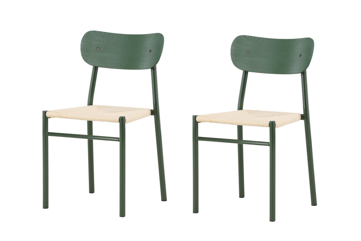 Polly Esszimmerstuhl in Grün präsentiert im Onlineshop von KAQTU Design AG. Stuhl ist von Venture Home