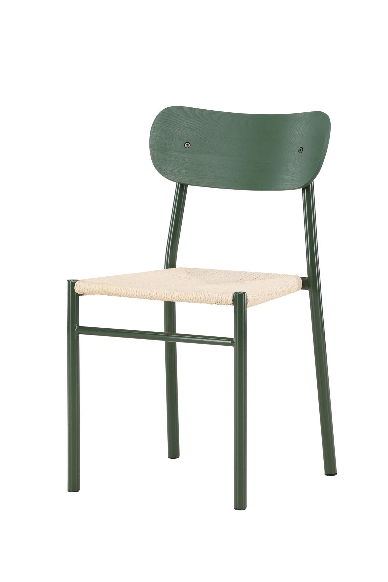 Polly Esszimmerstuhl in Grün präsentiert im Onlineshop von KAQTU Design AG. Stuhl ist von Venture Home
