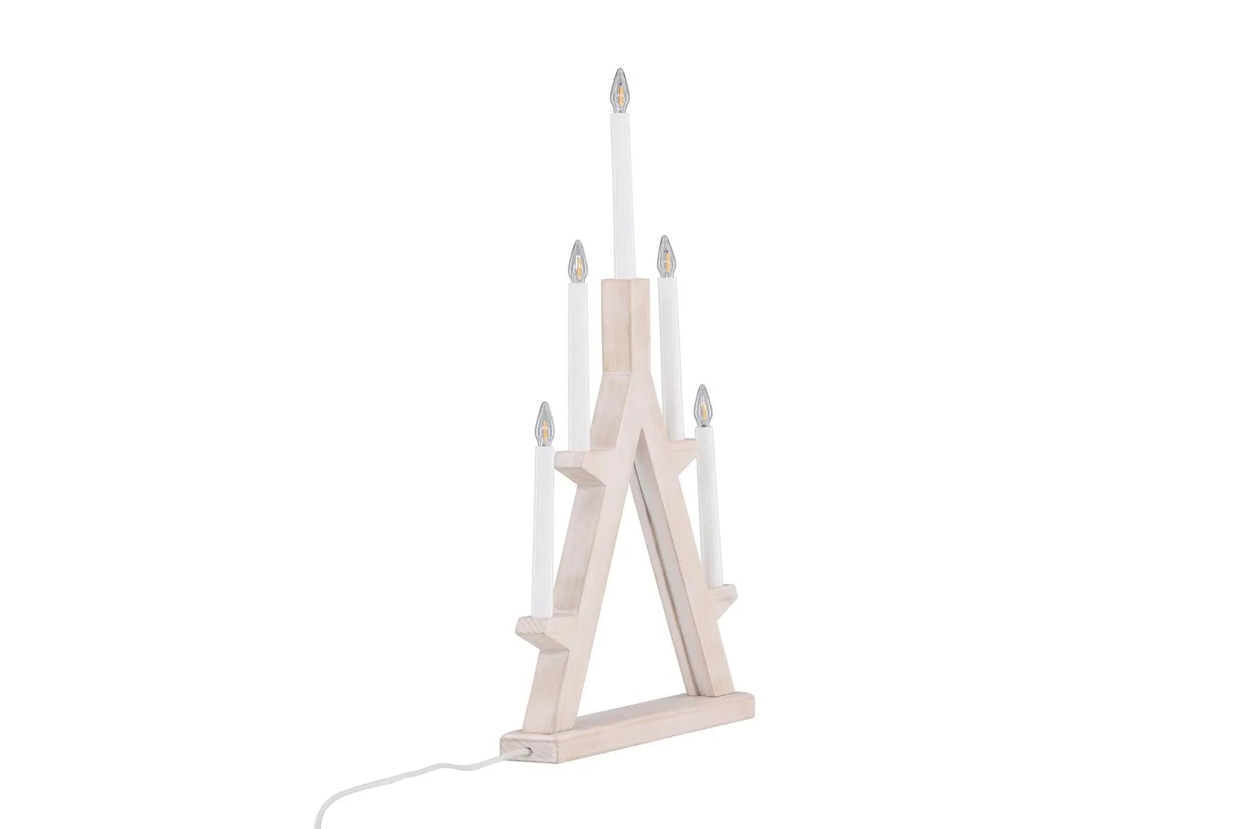 Elegante Tischleuchte aus Glas, PVC und Kiefernholz, ideal für stilvolle Akzente in jedem Raum.