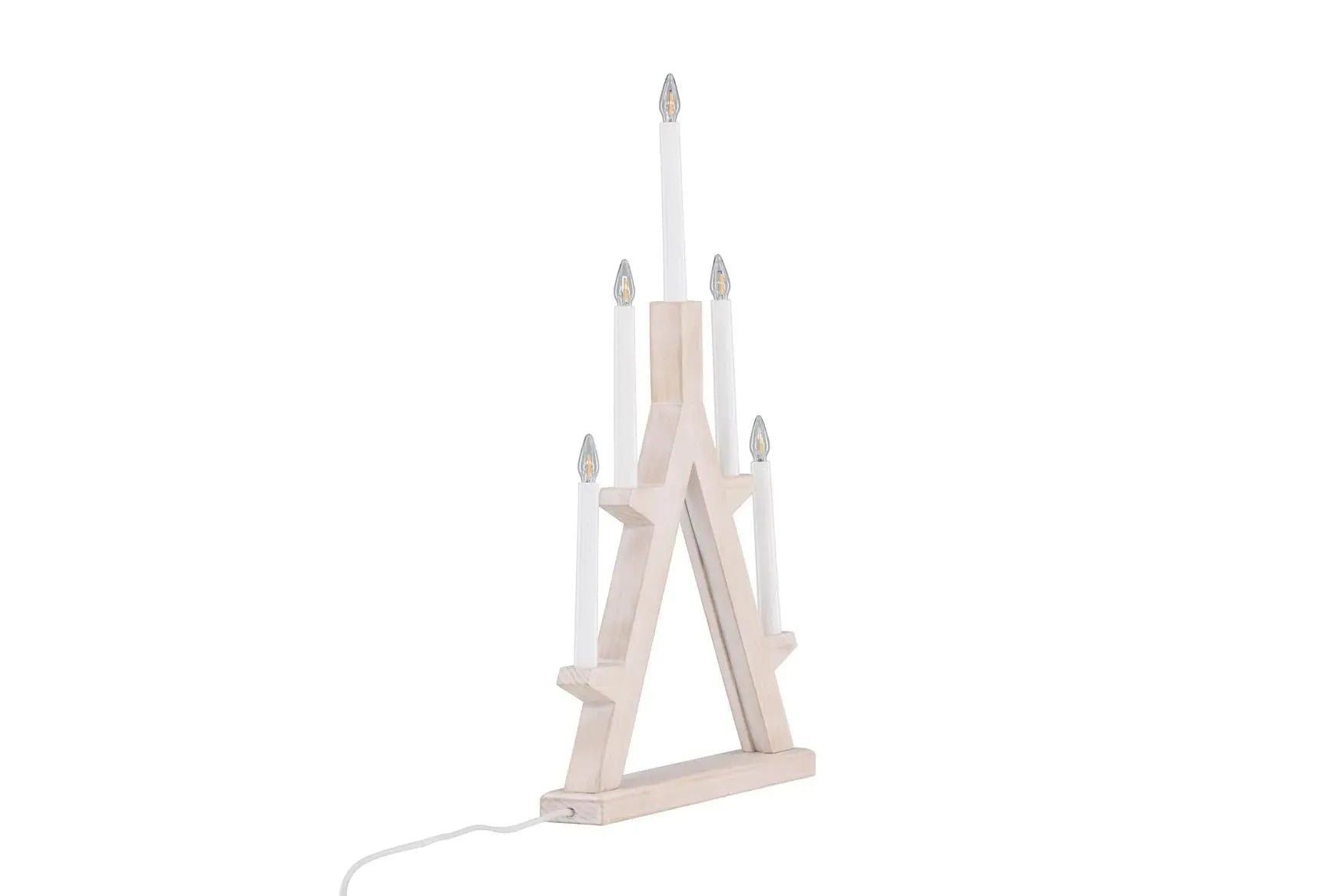 Elegante Tischleuchte aus Glas, PVC und Kiefernholz, ideal für stilvolle Akzente in jedem Raum.