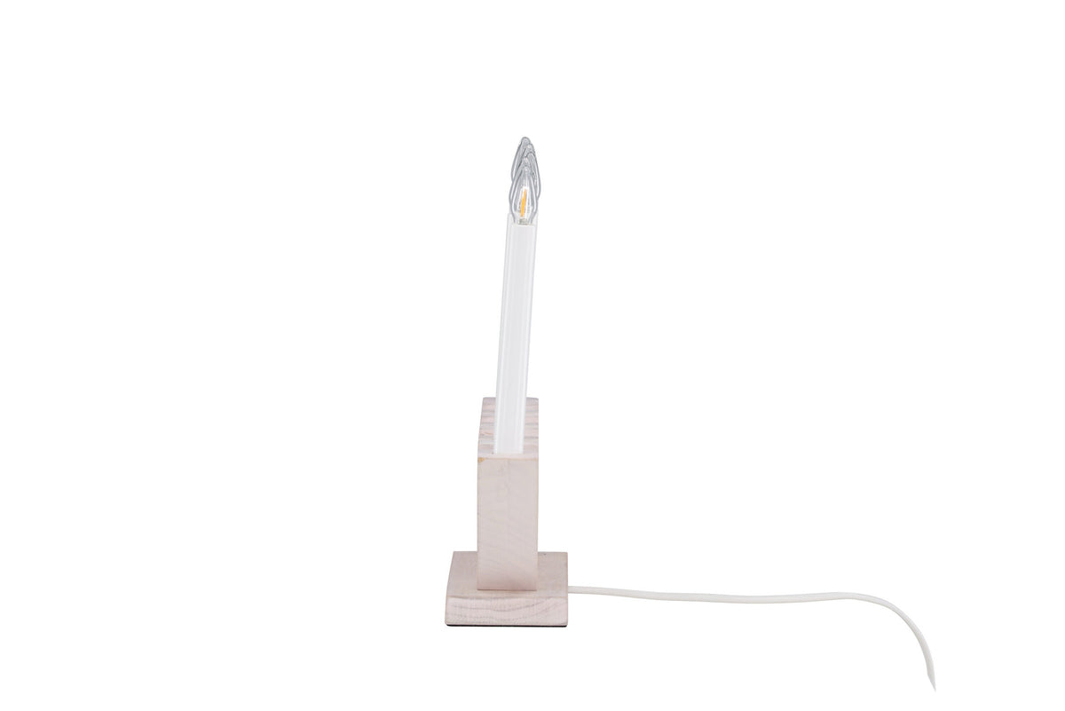 Verbier Tischleuchte in Whitewash/Pine präsentiert im Onlineshop von KAQTU Design AG. Tischleuchte ist von Venture Home