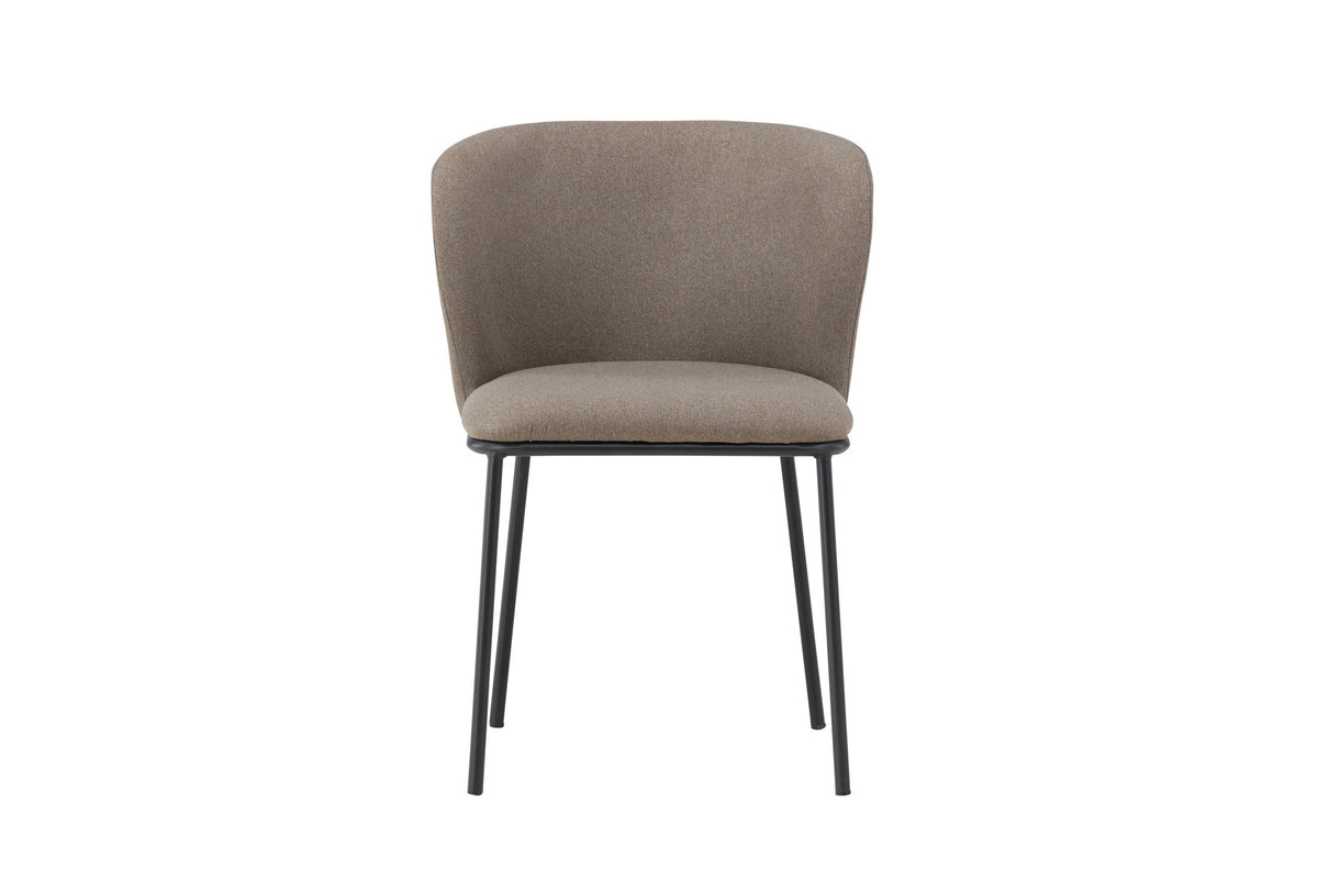 Edina Esszimmerstuhl in Brown präsentiert im Onlineshop von KAQTU Design AG. Stuhl ist von Venture Home