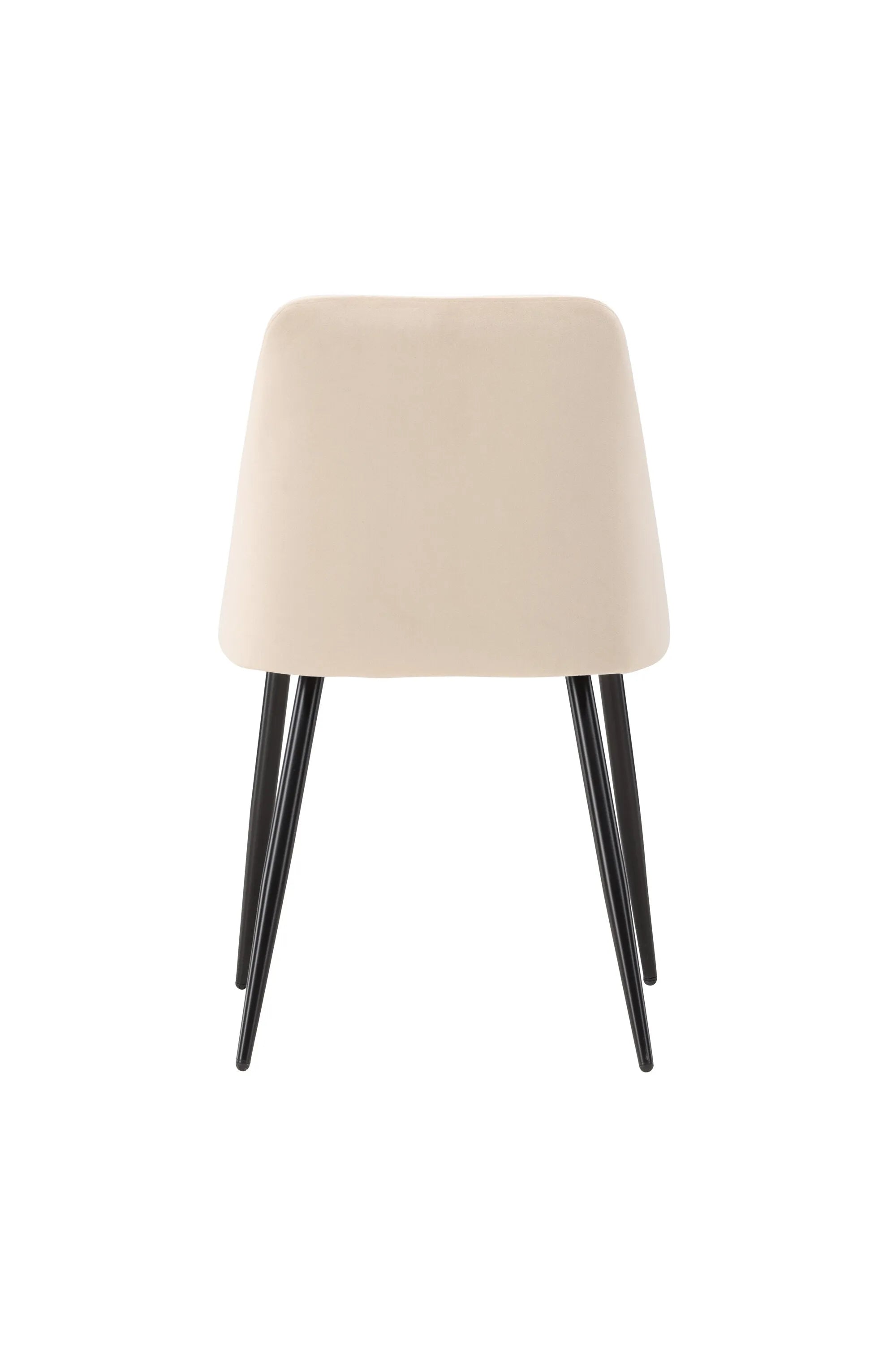 Eleganter Esszimmerstuhl mit samtigem Bezug, ergonomischem Design und stabilen Beinen für stilvollen Komfort.