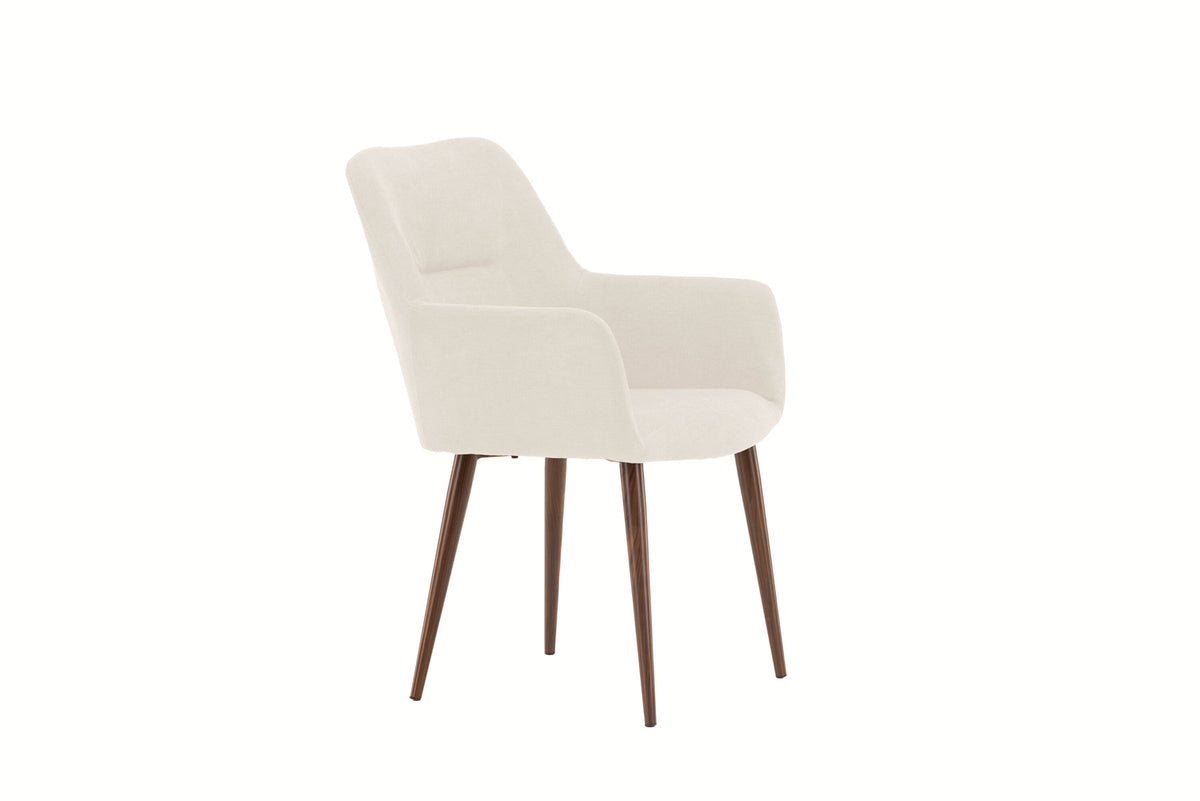 Tomorrow Esszimmerstuhl in Beige präsentiert im Onlineshop von KAQTU Design AG. Stuhl mit Armlehne ist von Venture Home