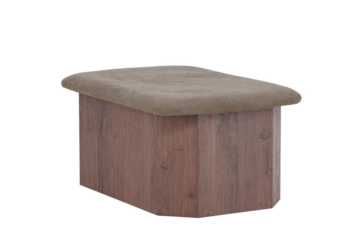 Todd Ottoman in Braun präsentiert im Onlineshop von KAQTU Design AG. Ottoman ist von Venture Home