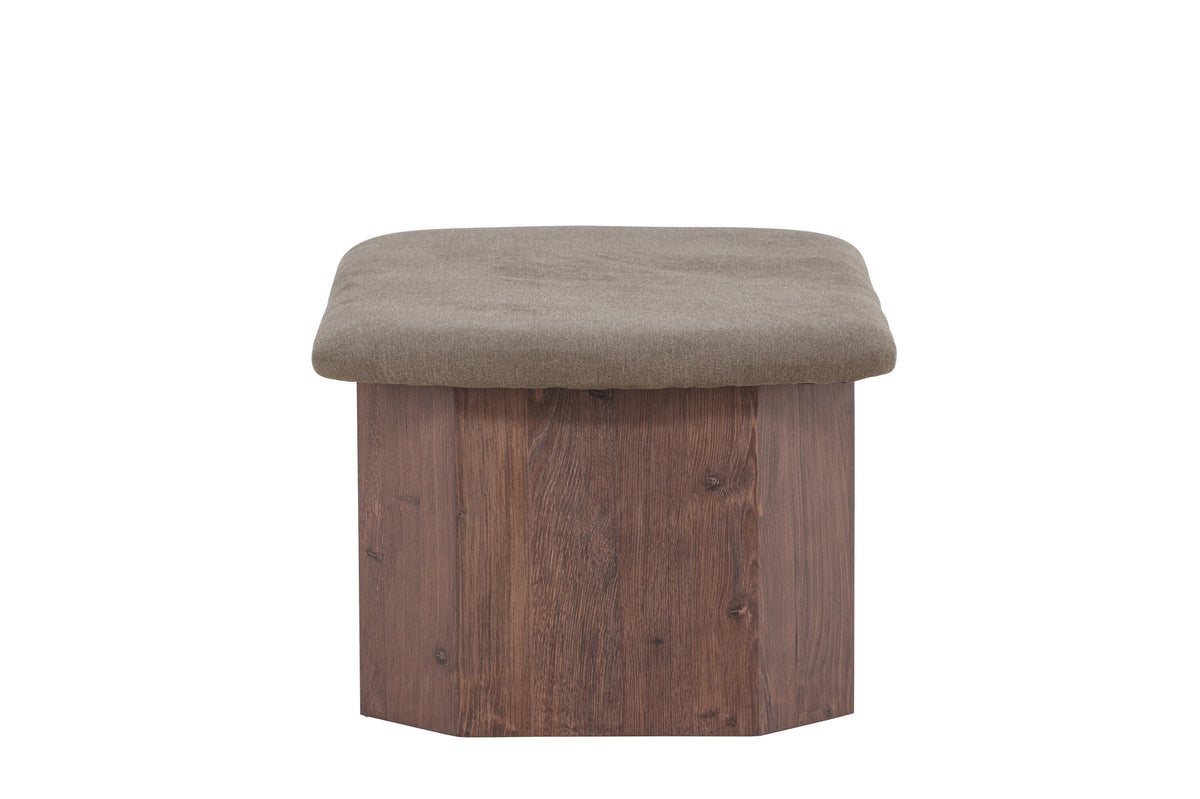 Todd Ottoman in Braun präsentiert im Onlineshop von KAQTU Design AG. Ottoman ist von Venture Home