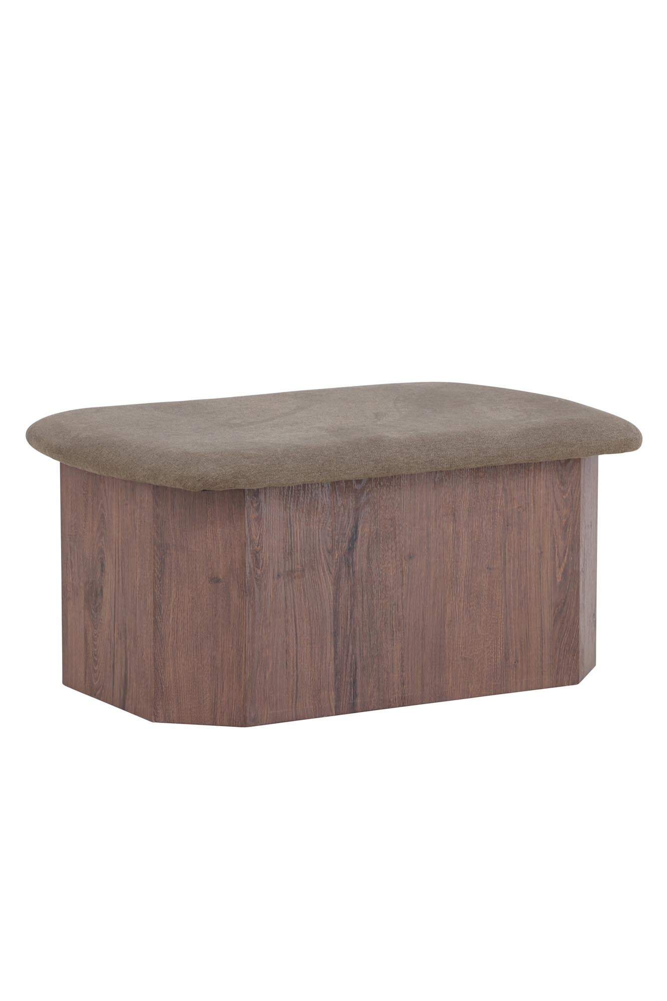 Todd Ottoman in Braun präsentiert im Onlineshop von KAQTU Design AG. Ottoman ist von Venture Home