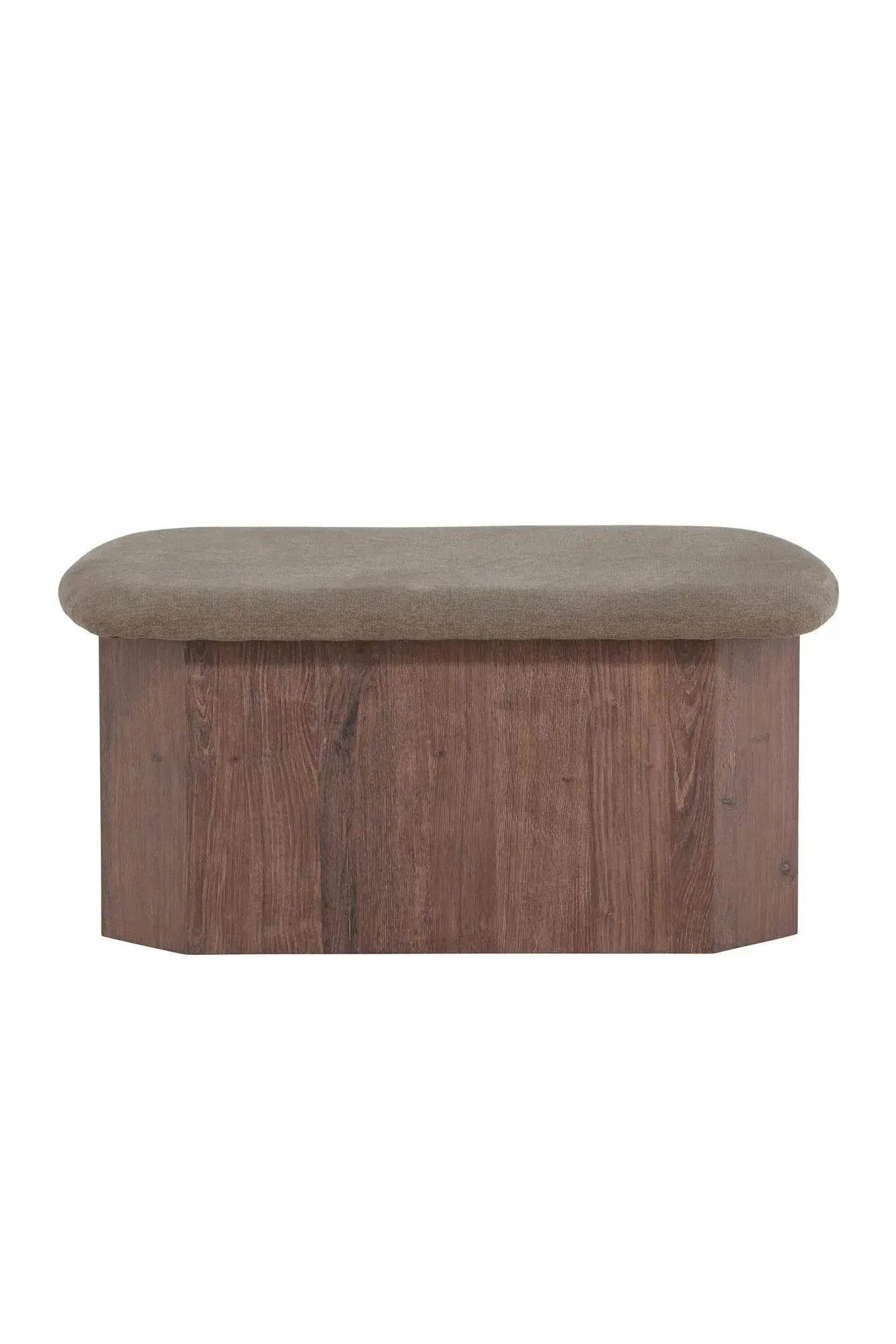 Todd Ottoman in Braun präsentiert im Onlineshop von KAQTU Design AG. Ottoman ist von Venture Home