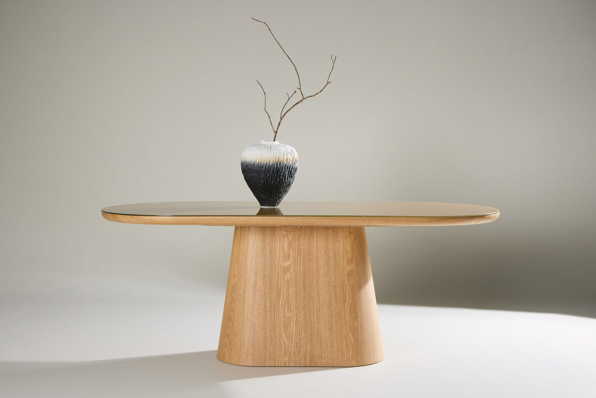 Castor ovaler Esstisch in Nature präsentiert im Onlineshop von KAQTU Design AG. Esstisch ist von Venture Home