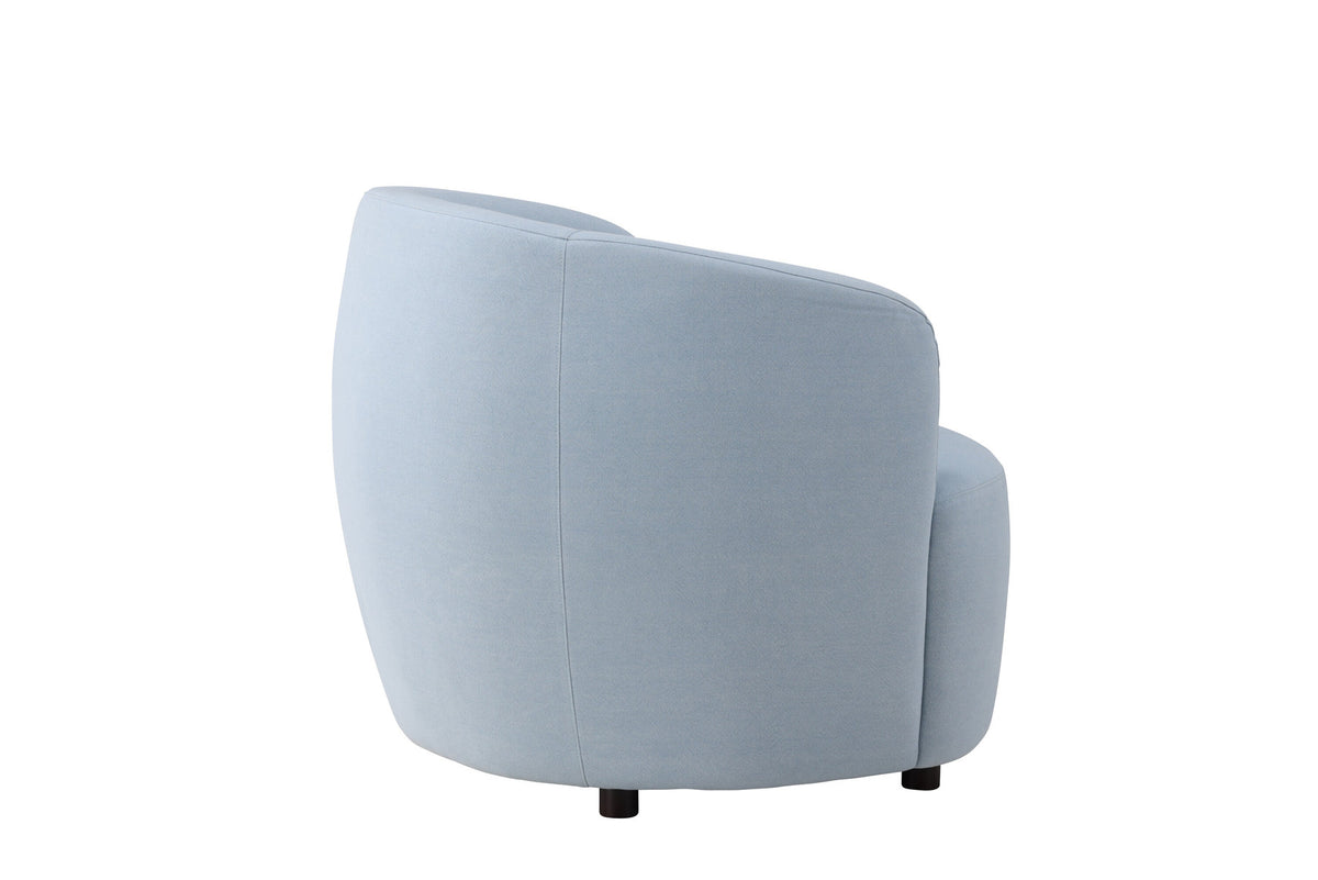 Bobbo Sessel in Blue präsentiert im Onlineshop von KAQTU Design AG. Sessel mit Armlehnen ist von Venture Home