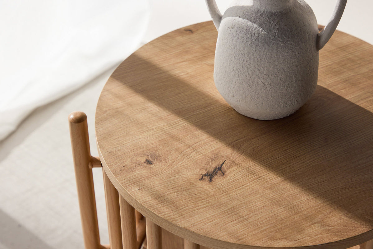 Rubbo Beistelltisch in Natur präsentiert im Onlineshop von KAQTU Design AG. Beistelltisch ist von Venture Home
