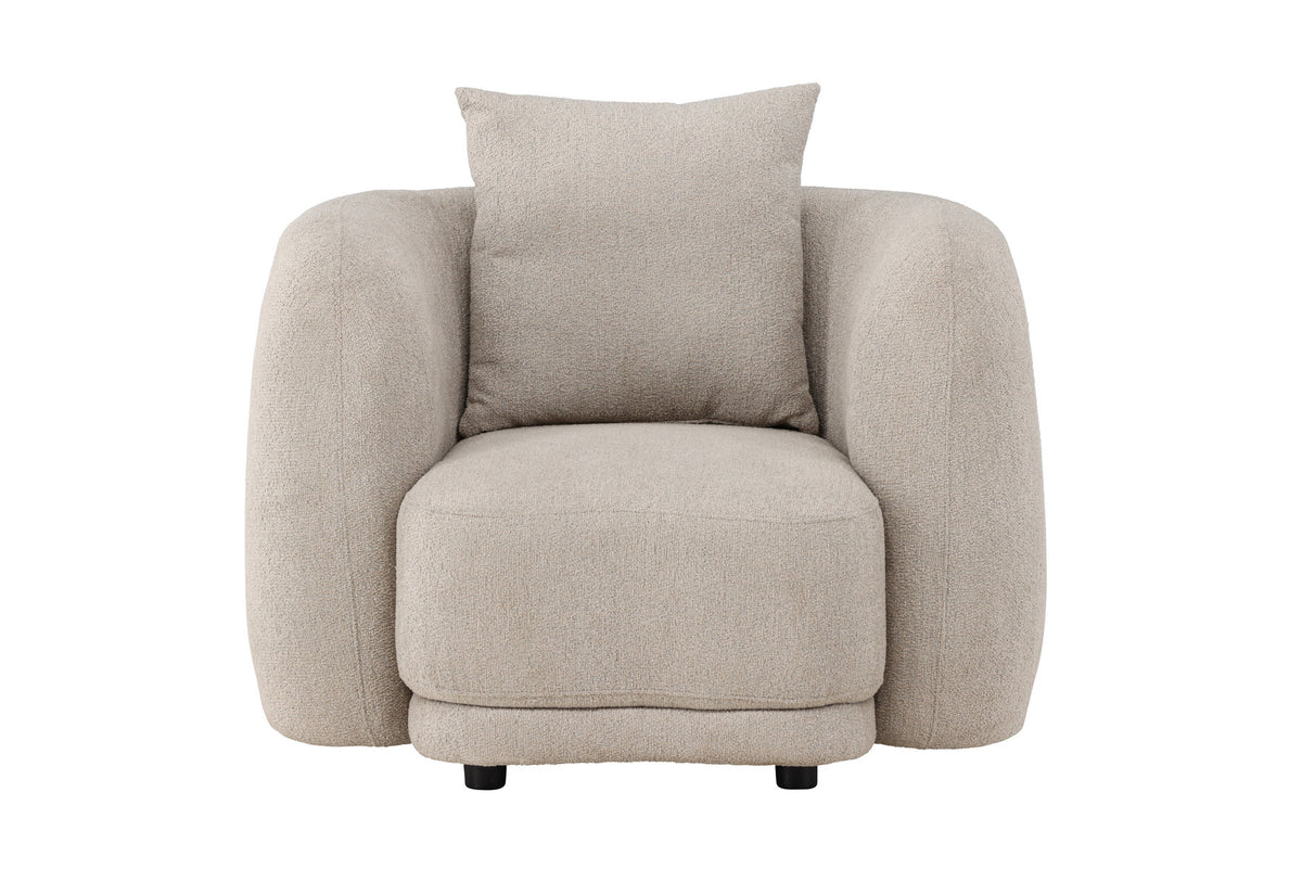 Cielo Sessel in Beige präsentiert im Onlineshop von KAQTU Design AG. Sessel mit Armlehnen ist von Venture Home