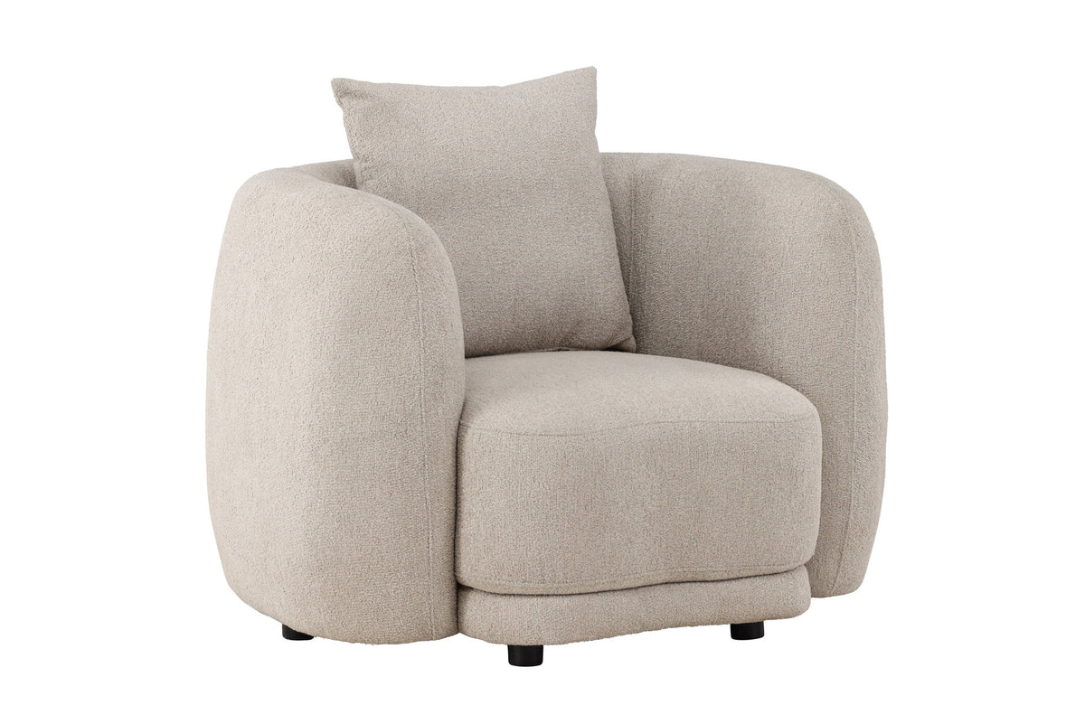 Cielo Sessel in Beige präsentiert im Onlineshop von KAQTU Design AG. Sessel mit Armlehnen ist von Venture Home