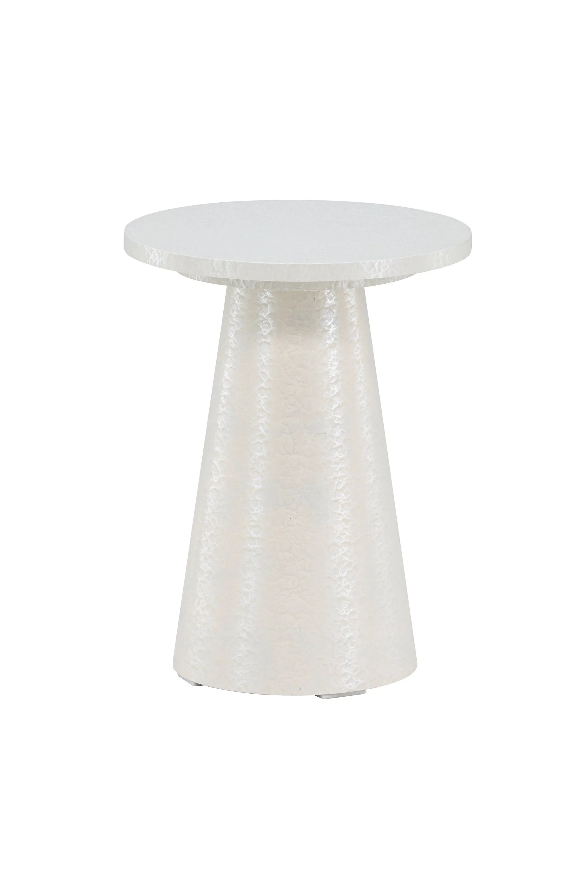 Eleganter Lanzo Beistelltisch in Mokkafarbe, 35 cm Durchmesser, ideal für kleine Räume. Vielseitig als Nachttisch oder Ablage nutzbar.