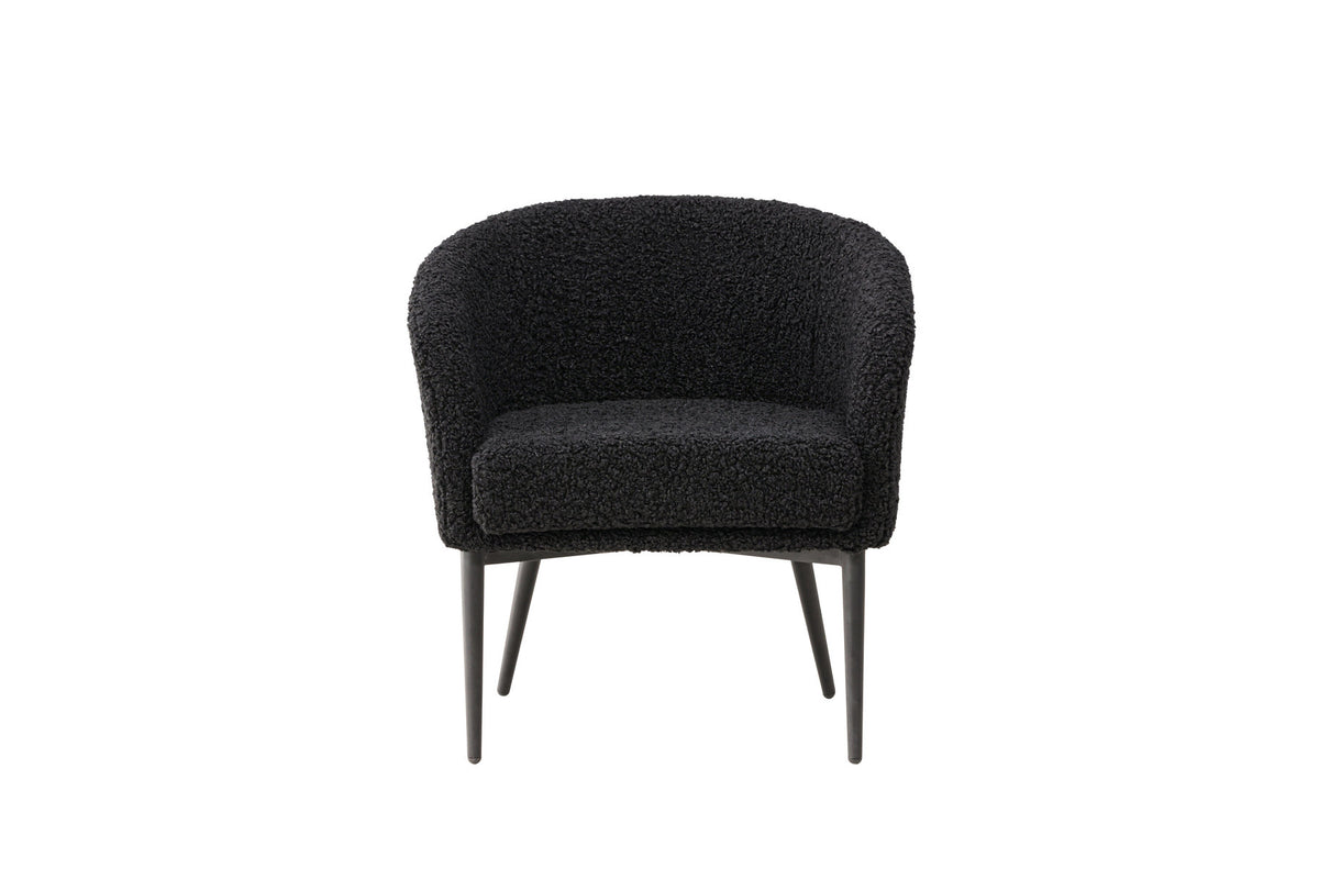 Fluffy Sessel in Schwarz präsentiert im Onlineshop von KAQTU Design AG. Sessel mit Armlehnen ist von Venture Home