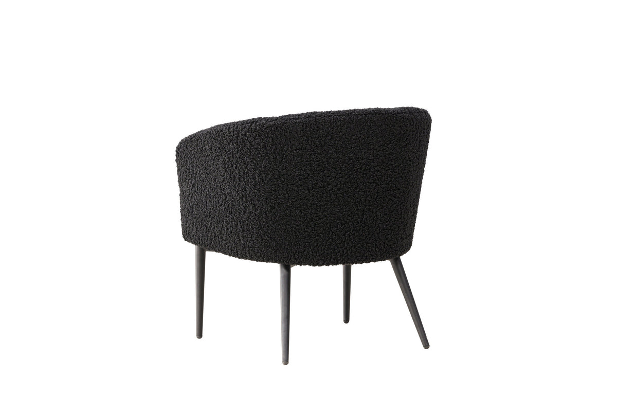 Fluffy Sessel in Schwarz präsentiert im Onlineshop von KAQTU Design AG. Sessel mit Armlehnen ist von Venture Home