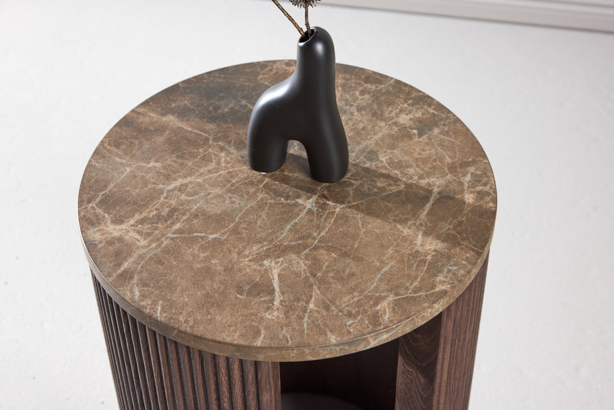 Bristol Beistelltisch φ40 in Mokka präsentiert im Onlineshop von KAQTU Design AG. Beistelltisch ist von Venture Home
