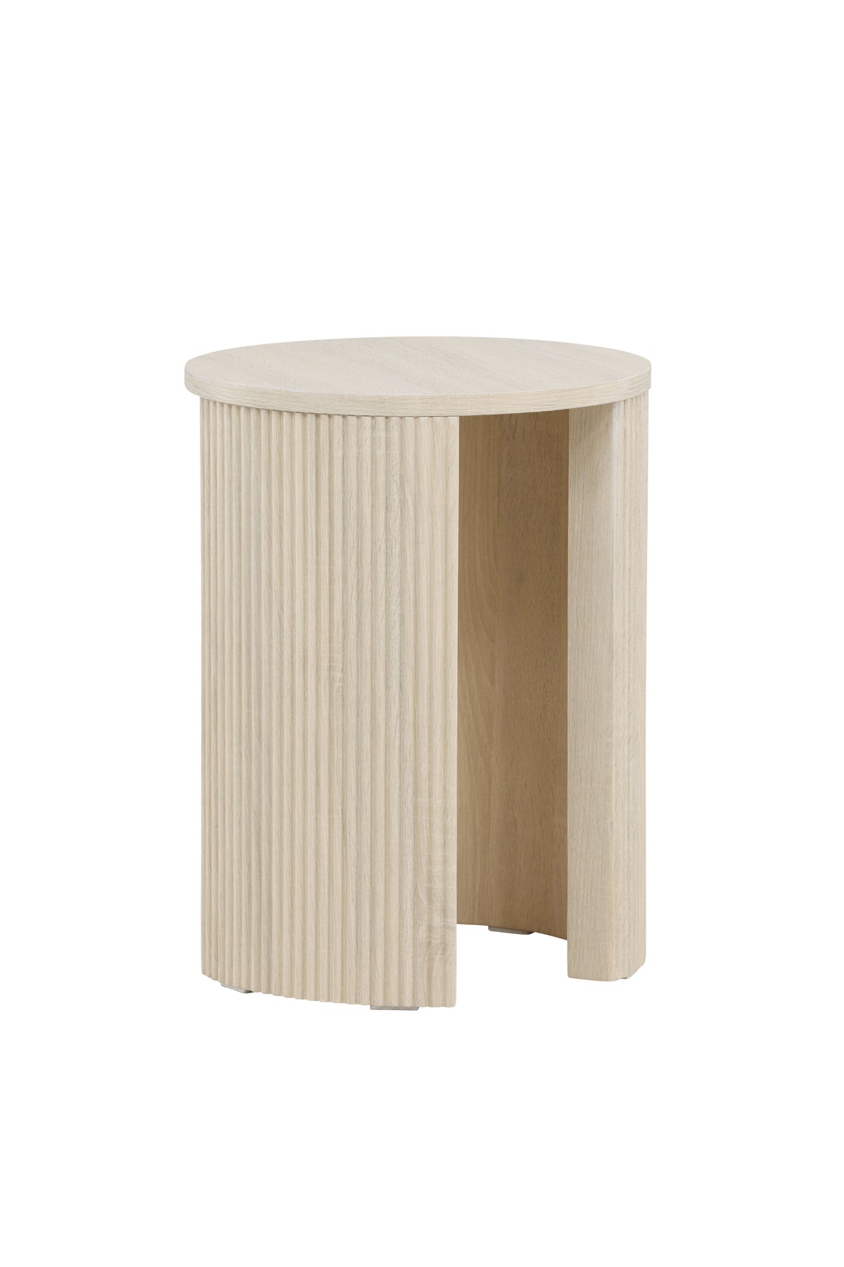 Bristol Beistelltisch φ40 in Weisswasch präsentiert im Onlineshop von KAQTU Design AG. Beistelltisch ist von Venture Home