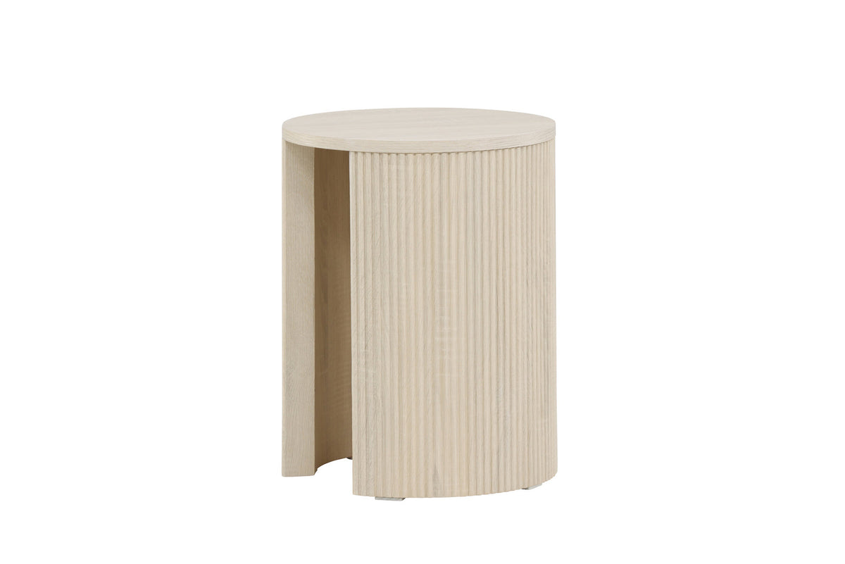Bristol Beistelltisch φ40 in Weisswasch präsentiert im Onlineshop von KAQTU Design AG. Beistelltisch ist von Venture Home