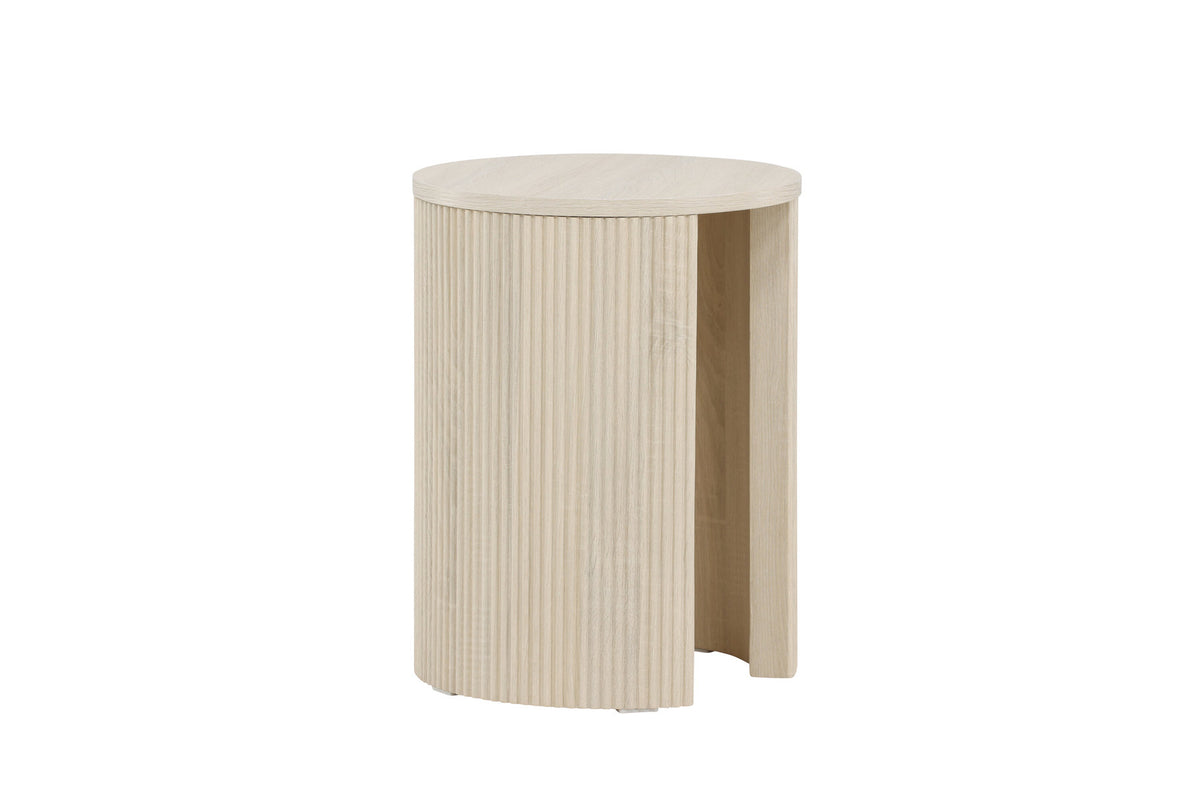 Bristol Beistelltisch φ40 in Weisswasch präsentiert im Onlineshop von KAQTU Design AG. Beistelltisch ist von Venture Home