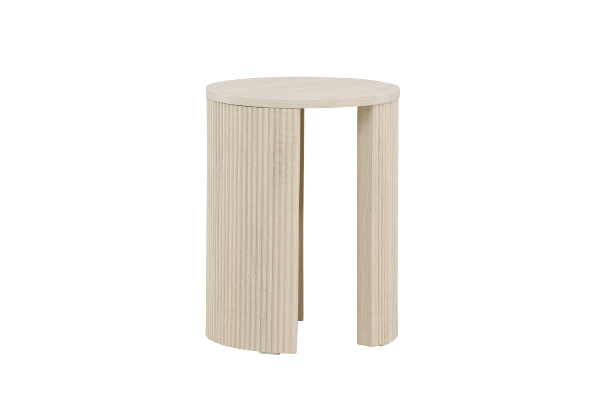 Bristol Beistelltisch φ40 in Weisswasch präsentiert im Onlineshop von KAQTU Design AG. Beistelltisch ist von Venture Home