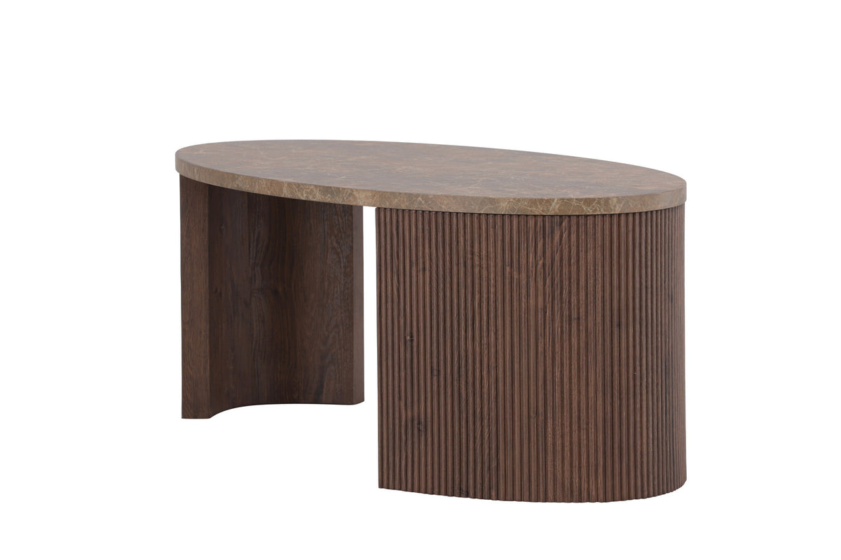 Bristol Sofa Tisch 120x60 in Mokka präsentiert im Onlineshop von KAQTU Design AG. Beistelltisch ist von Venture Home