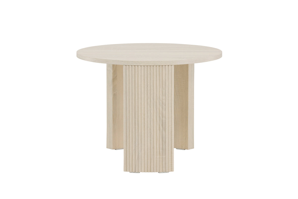 Bristol Sofatisch φ60 in Weisswasch präsentiert im Onlineshop von KAQTU Design AG. Beistelltisch ist von Venture Home