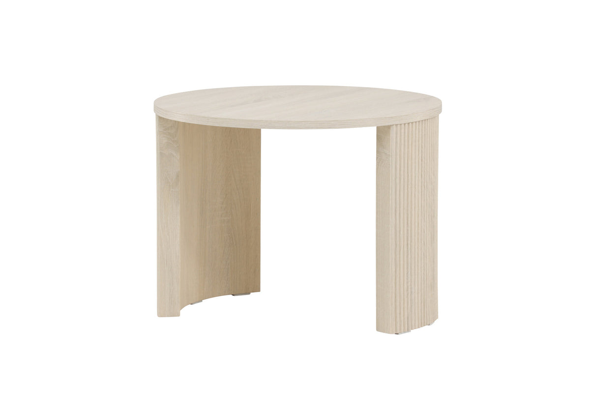 Bristol Sofatisch φ60 in Weisswasch präsentiert im Onlineshop von KAQTU Design AG. Beistelltisch ist von Venture Home