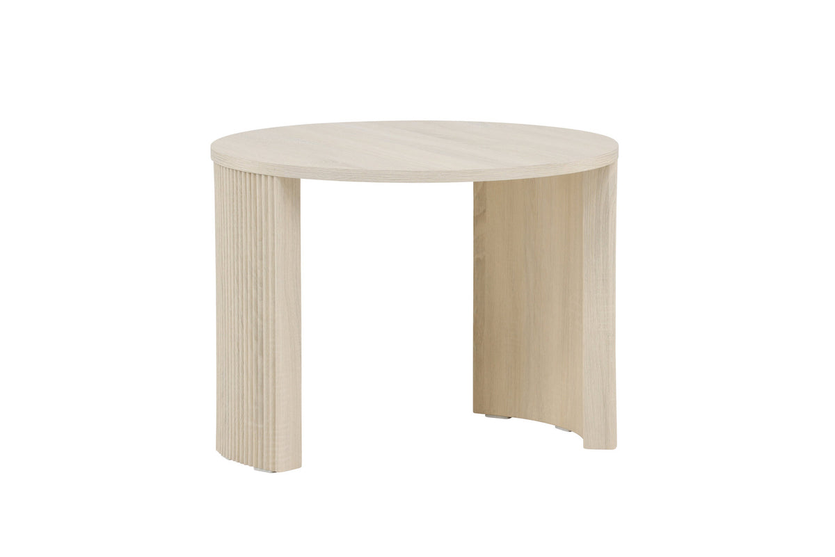 Bristol Sofatisch φ60 in Weisswasch präsentiert im Onlineshop von KAQTU Design AG. Beistelltisch ist von Venture Home