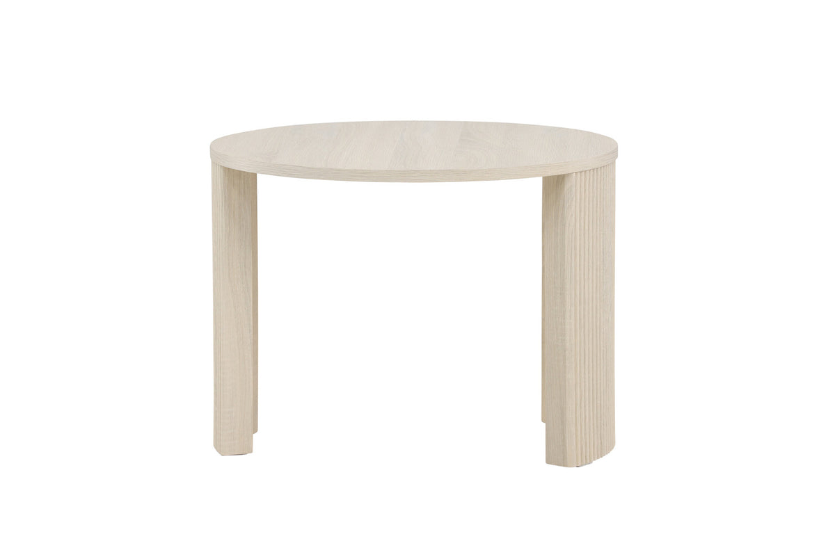 Bristol Sofatisch φ60 in Weisswasch präsentiert im Onlineshop von KAQTU Design AG. Beistelltisch ist von Venture Home