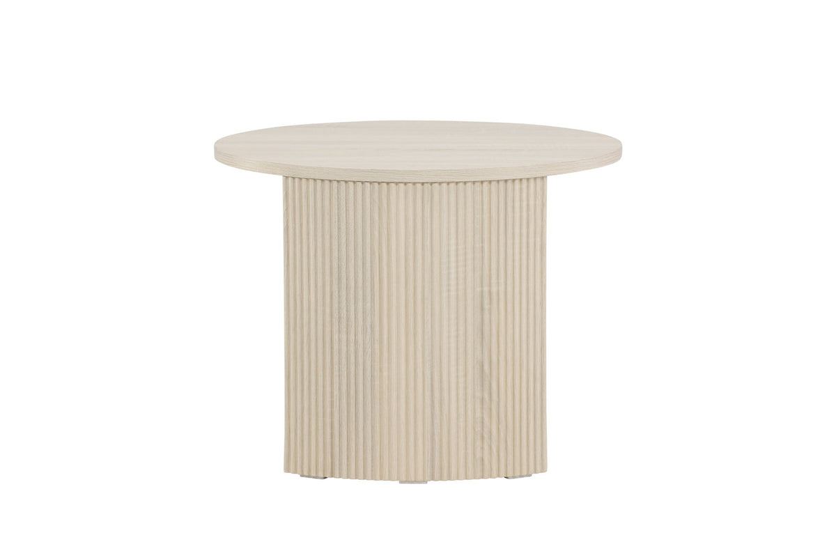 Bristol Sofatisch φ60 in Weisswasch präsentiert im Onlineshop von KAQTU Design AG. Beistelltisch ist von Venture Home