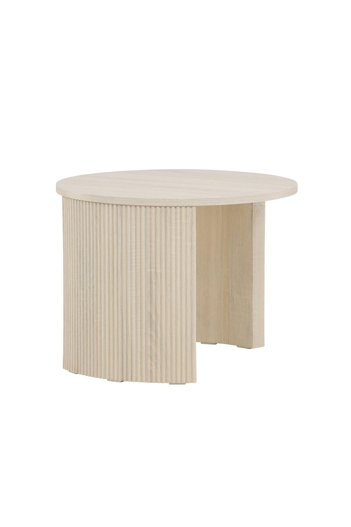 Bristol Sofatisch φ60 in Weisswasch präsentiert im Onlineshop von KAQTU Design AG. Beistelltisch ist von Venture Home