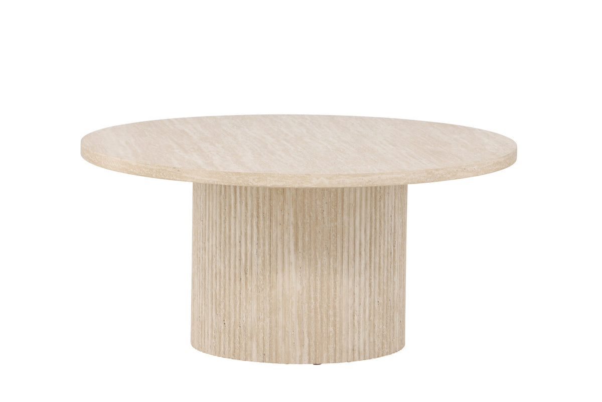 Härön Sofatisch ø80 in Beige präsentiert im Onlineshop von KAQTU Design AG. Beistelltisch ist von Venture Home