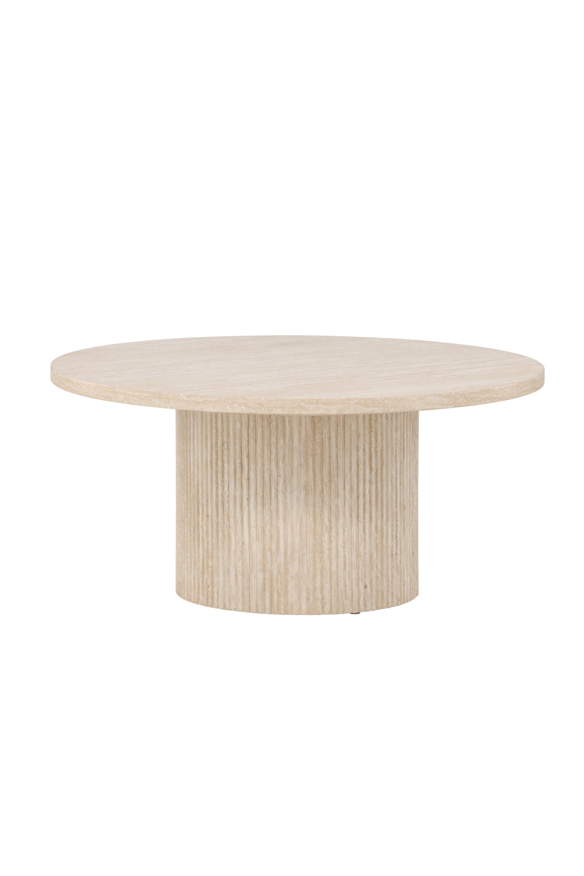 Der Härön Sofatisch von Venture Home (ø80 cm) überzeugt mit elegantem Design und ist ideal für moderne Wohnräume geeignet.