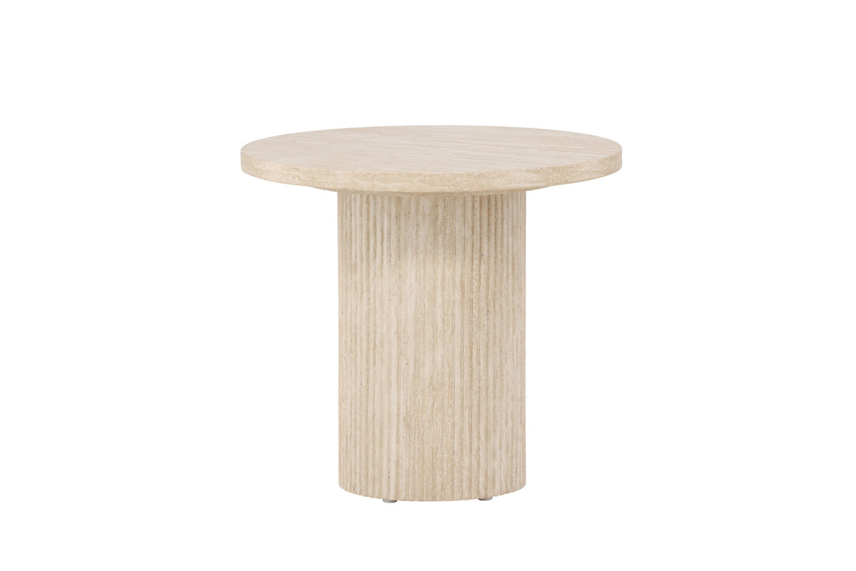 Härön Sofatisch ø50 in Beige präsentiert im Onlineshop von KAQTU Design AG. Beistelltisch ist von Venture Home