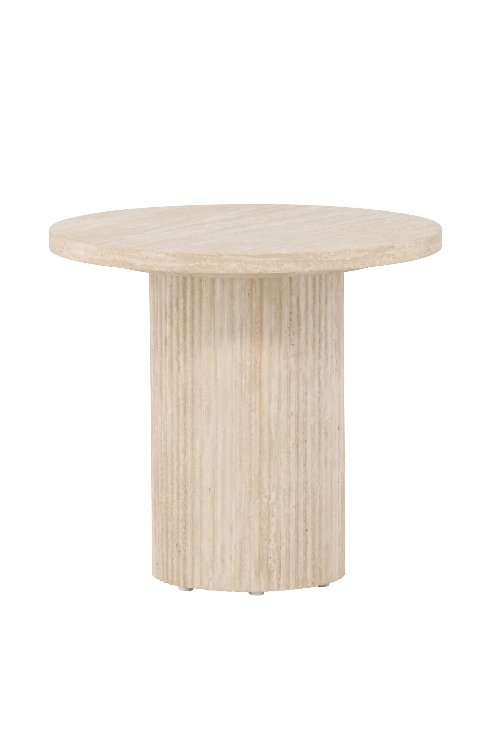 Der Härön Sofatisch von Venture Home, ø50 cm, überzeugt mit stilvollem Design und ist ideal für zeitgemäße Wohnräume.