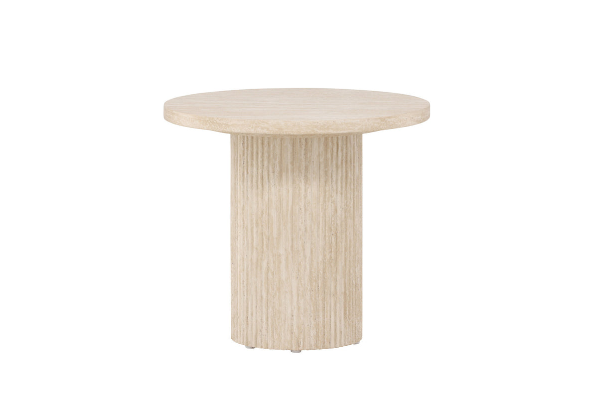 Härön Sofatisch ø50 in Beige präsentiert im Onlineshop von KAQTU Design AG. Beistelltisch ist von Venture Home