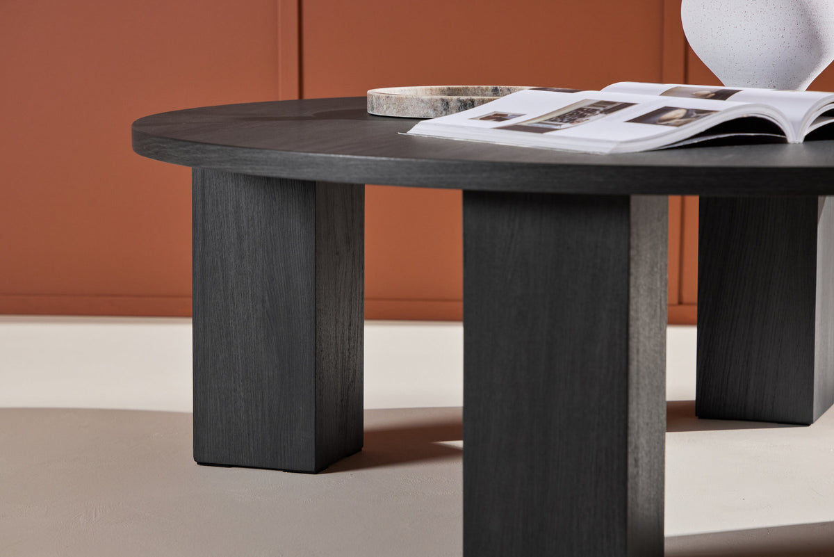 Juno Sofatisch in Schwarz präsentiert im Onlineshop von KAQTU Design AG. Beistelltisch ist von Venture Home