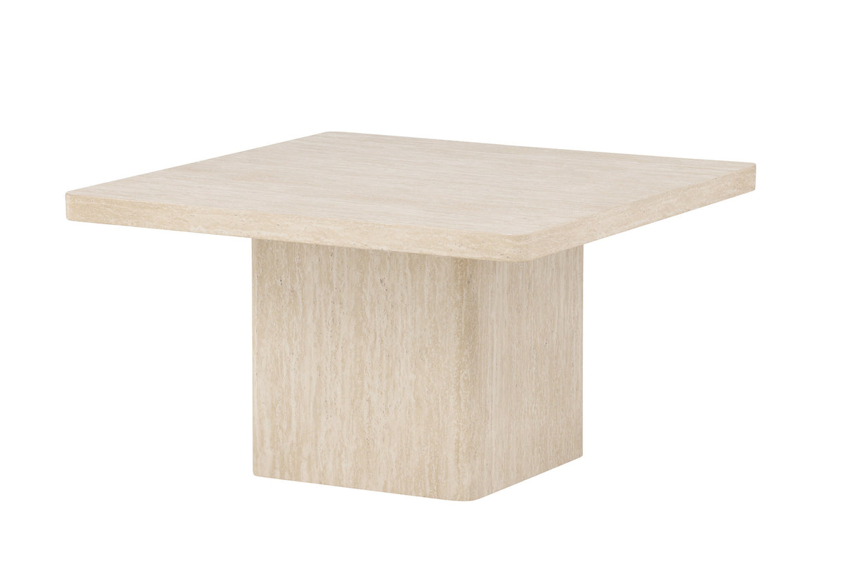 Qvart Sofatisch 80x80 in Beige präsentiert im Onlineshop von KAQTU Design AG. Beistelltisch ist von Venture Home