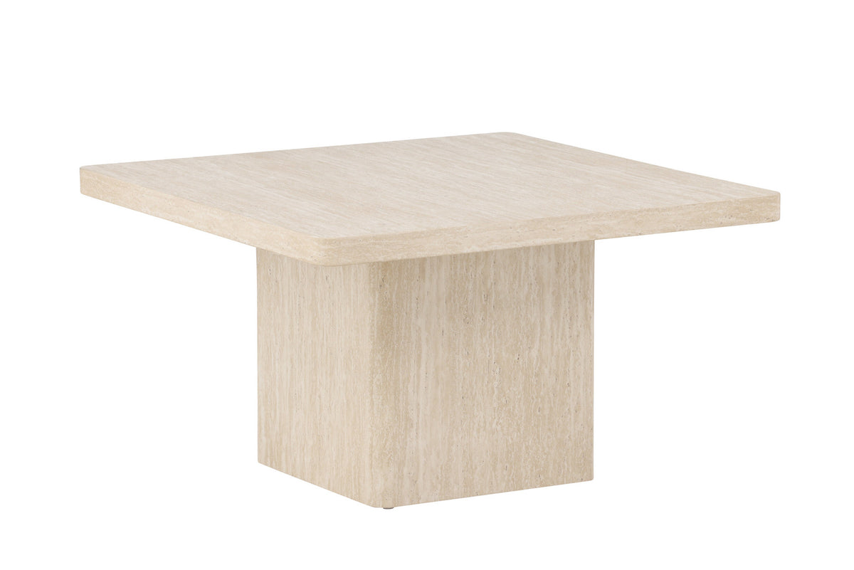 Qvart Sofatisch 80x80 in Beige präsentiert im Onlineshop von KAQTU Design AG. Beistelltisch ist von Venture Home