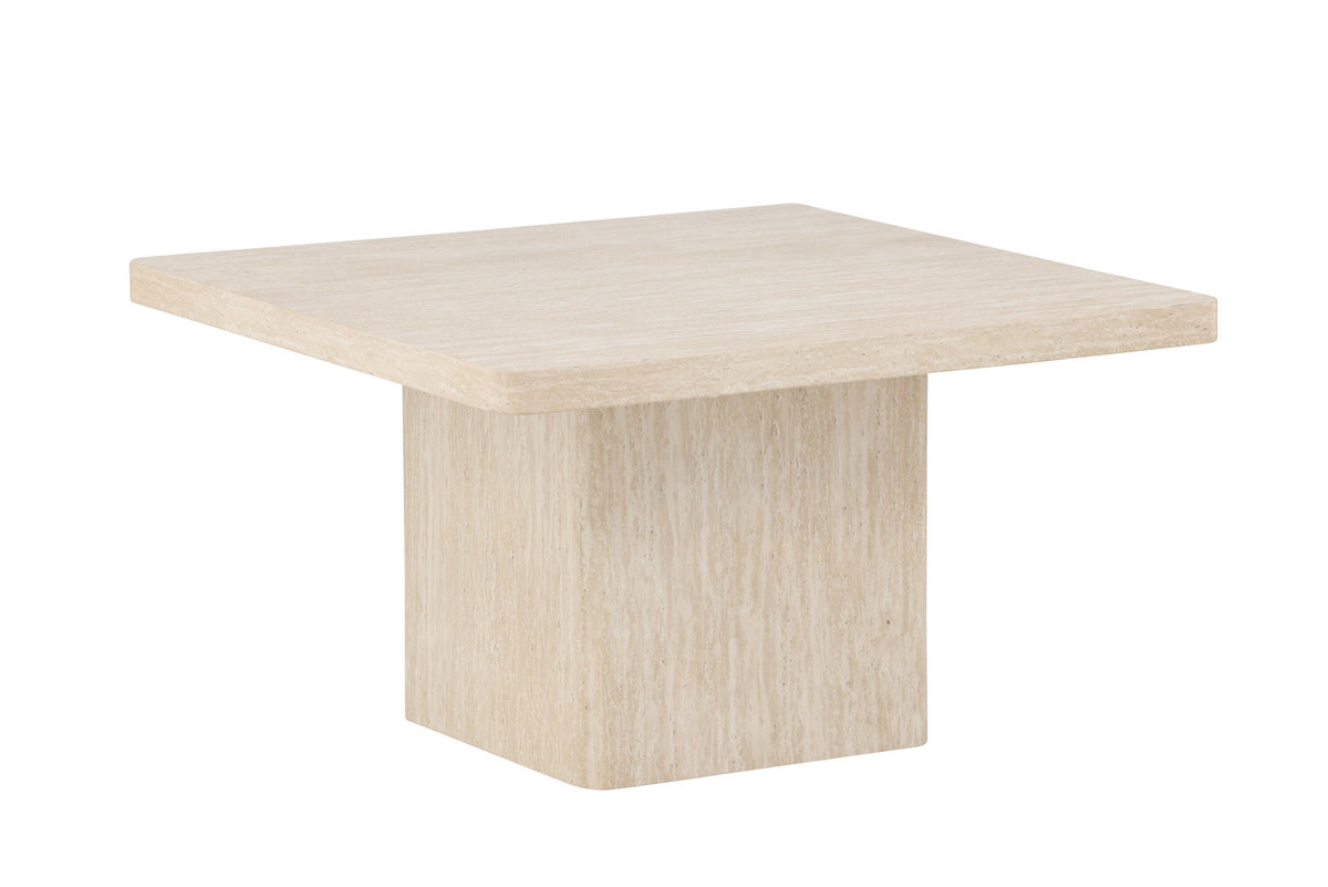 Qvart Sofatisch 80x80 in Beige präsentiert im Onlineshop von KAQTU Design AG. Beistelltisch ist von Venture Home