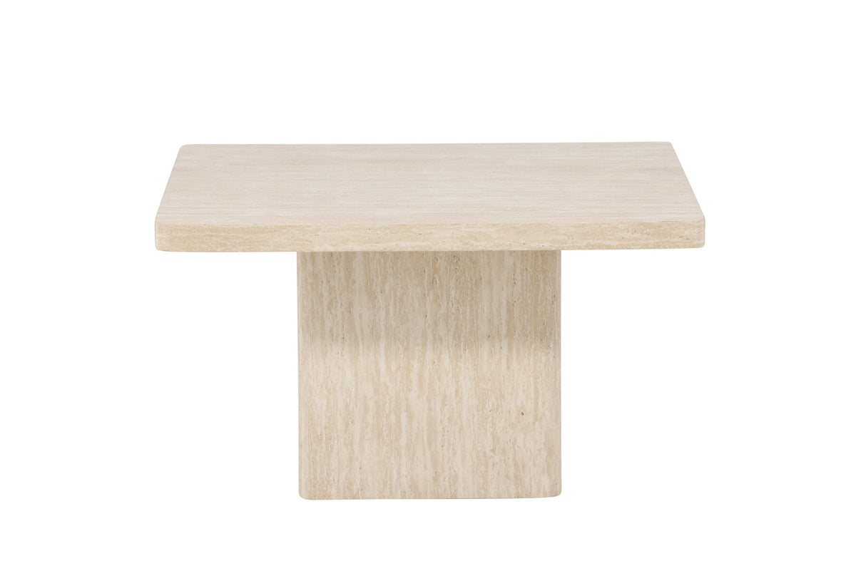 Qvart Sofatisch 80x80 in Beige präsentiert im Onlineshop von KAQTU Design AG. Beistelltisch ist von Venture Home