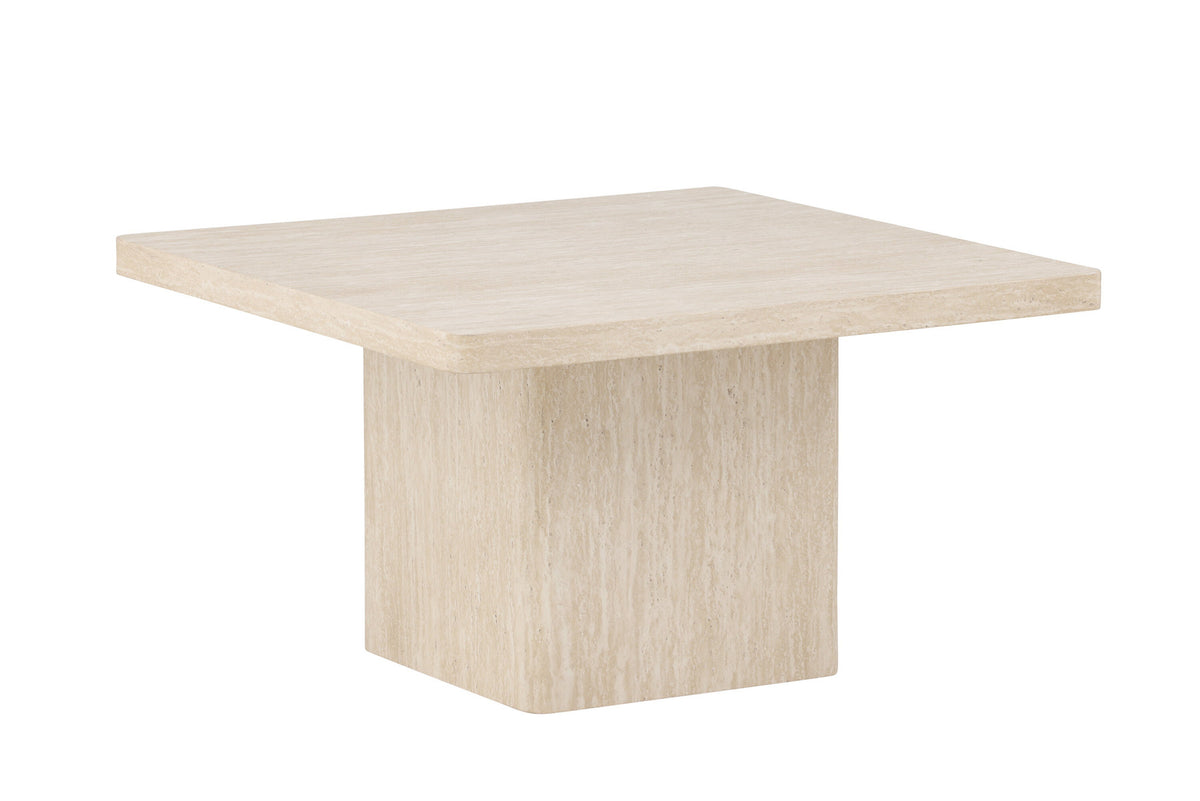 Qvart Sofatisch 80x80 in Beige präsentiert im Onlineshop von KAQTU Design AG. Beistelltisch ist von Venture Home