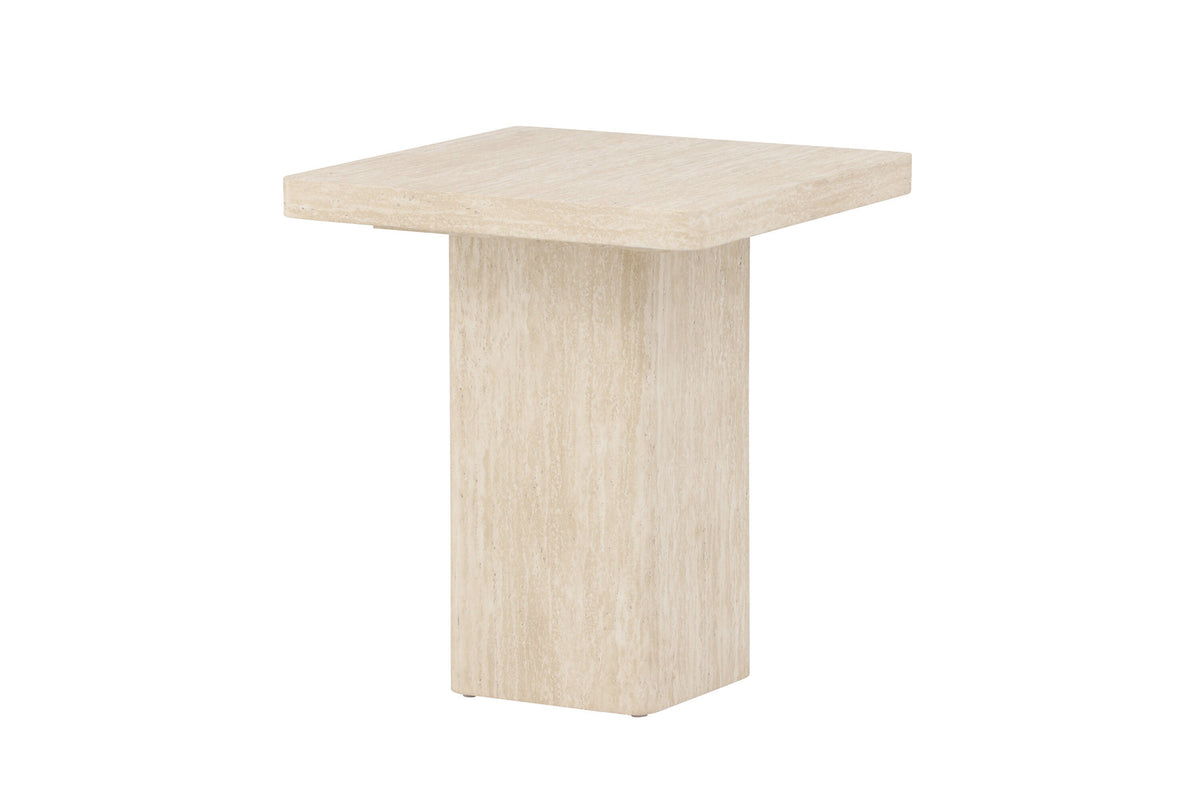 Qvart Sofa Table 50x50 in Beige präsentiert im Onlineshop von KAQTU Design AG. Beistelltisch ist von Venture Home
