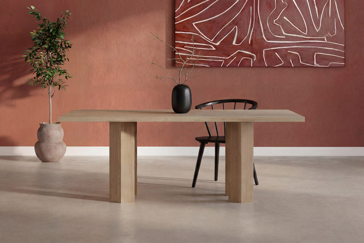 Lillehammer Rechteckiger Esstisch in Natur präsentiert im Onlineshop von KAQTU Design AG. Esstisch ist von Venture Home