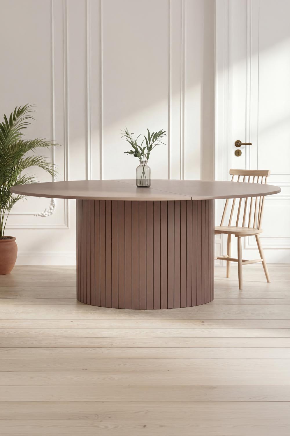 Härön runder Esstisch in Braun präsentiert im Onlineshop von KAQTU Design AG. Gartentisch ist von Venture Home