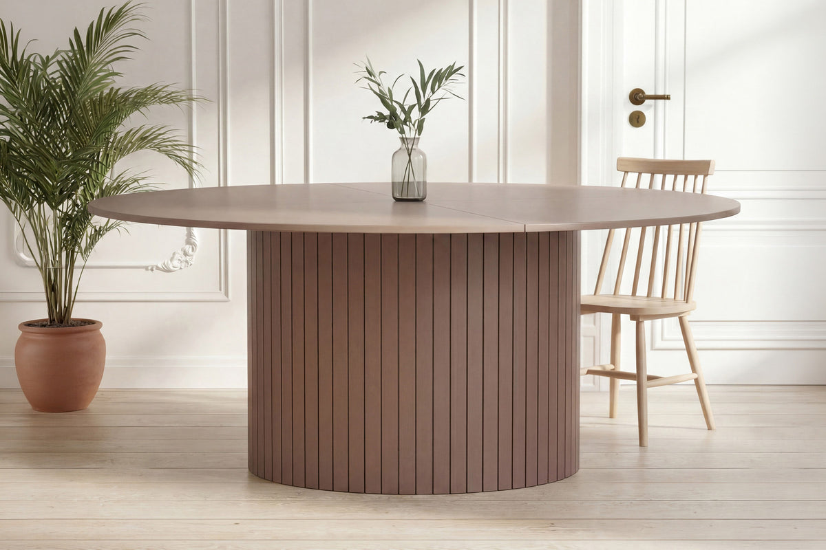 Härön runder Esstisch in Braun präsentiert im Onlineshop von KAQTU Design AG. Esstisch ist von Venture Home