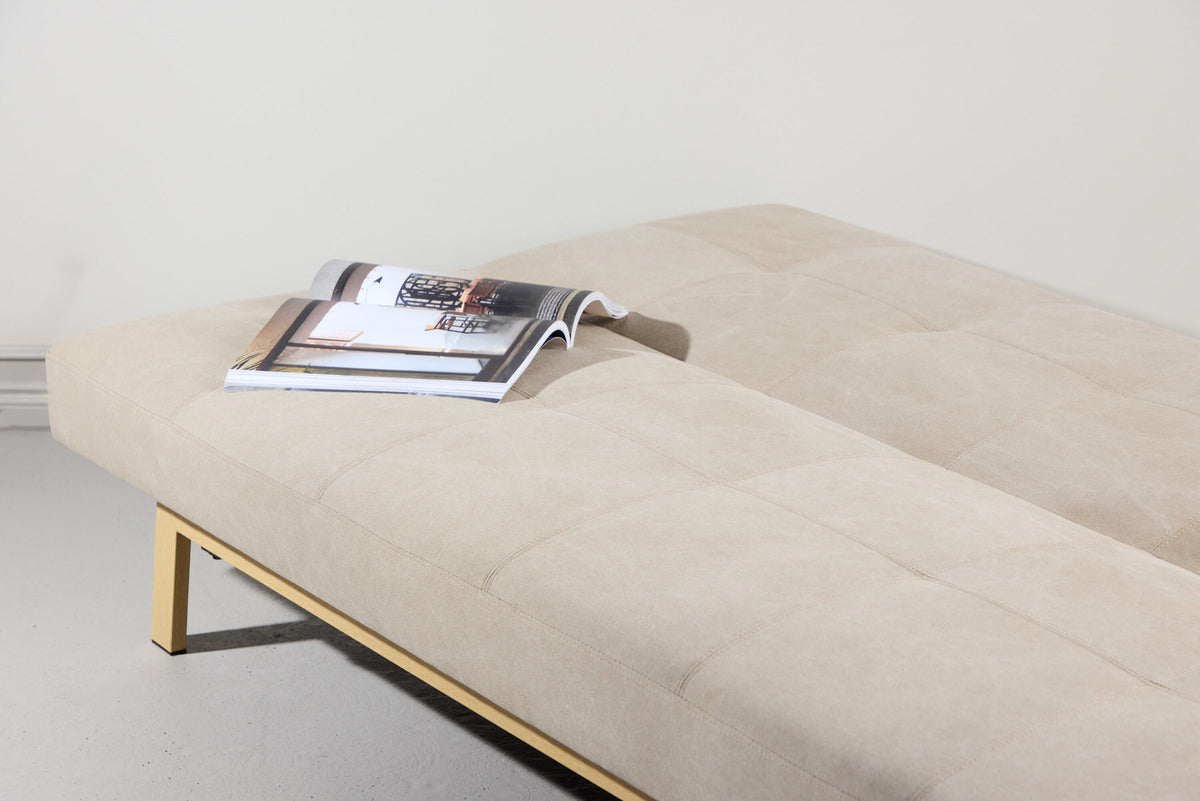 Bodil Folding Bed in Beige präsentiert im Onlineshop von KAQTU Design AG. Bettsofa ist von Venture Home