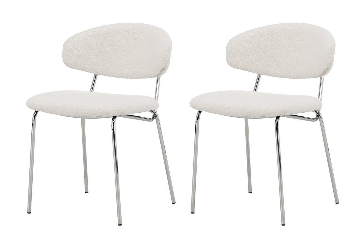 Chico Esszimmerstuhl in Weiß präsentiert im Onlineshop von KAQTU Design AG. Stuhl ist von Venture Home